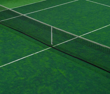 Construction d'un terrain de tennis en gazon synthétique à Antibes