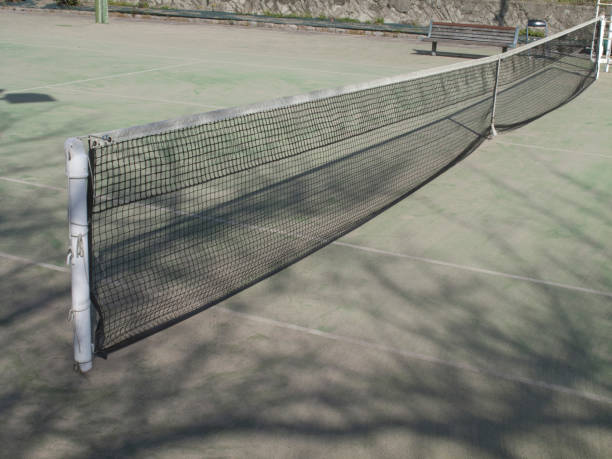 Construction d'un terrain de tennis en béton poreux à Cannes