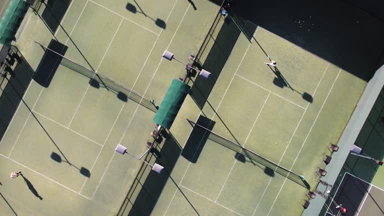 Construction d'un court de tennis à Chartres