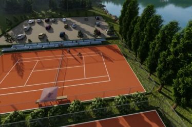 Construction court de tennis Gassin